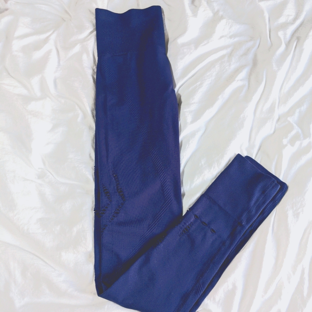 IVY PARK Thick Cobalt Blue Cutout Leggings/Tights